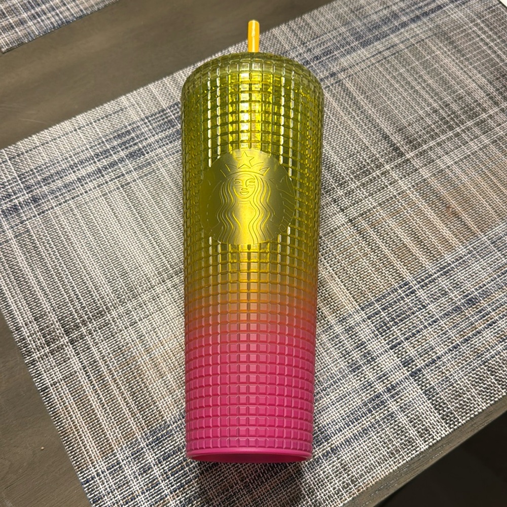Starbucks Lemon Pink Gradient tumbler